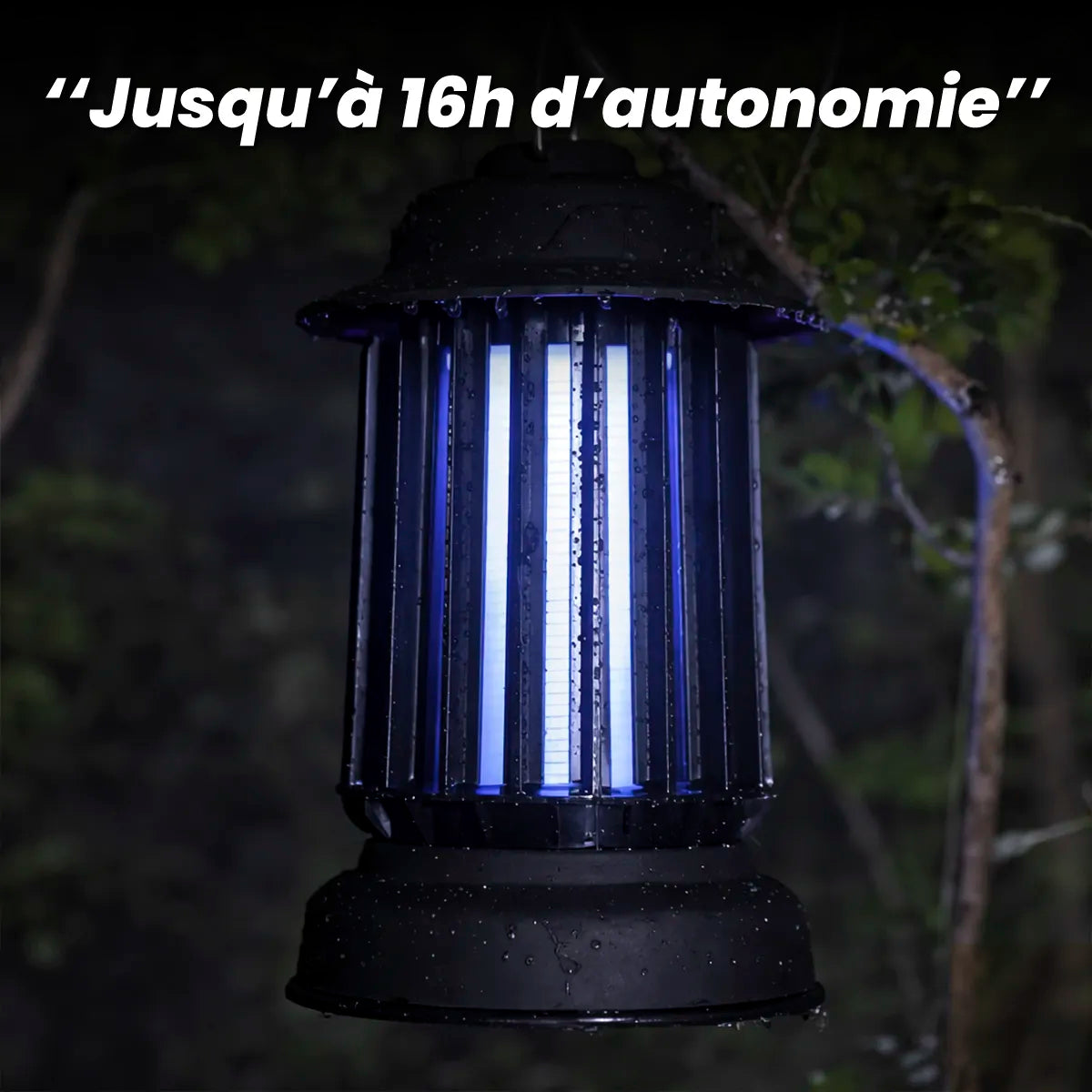 Lampe Anti-Moustique Rechargeable à LED UV – 50 m² de protection
